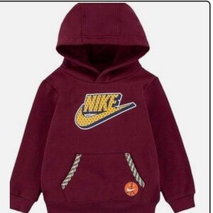 NWT Nike Kids Sweatshirt Athletic Hoodie in Dark beetroot